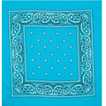 Turquoise Fashion Bandana with Custom Imprint
